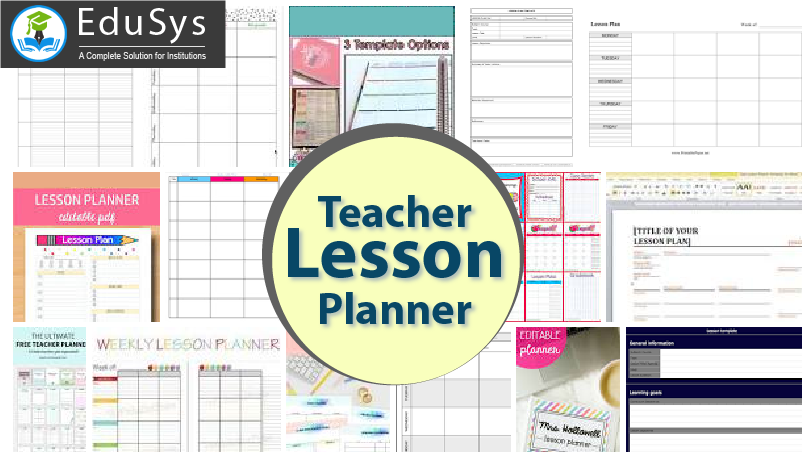 free printable teacher lesson planner