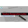 5+ Teacher resignation letter sample format templates (2025)