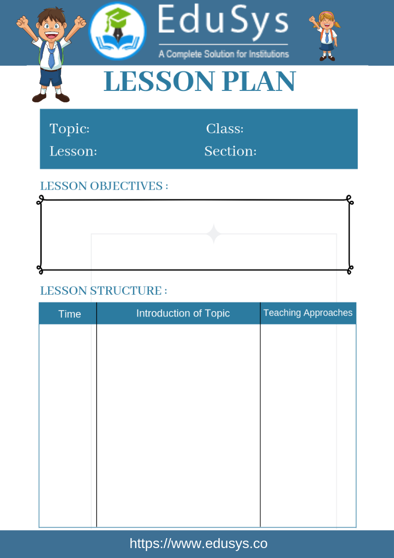 CBSE Lesson Plans 2022 5 Sample Format Templates